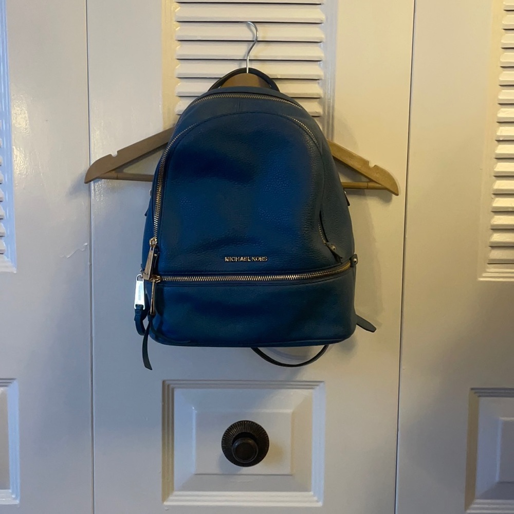 Michael Kors backpack! Blue - Only ever used once.